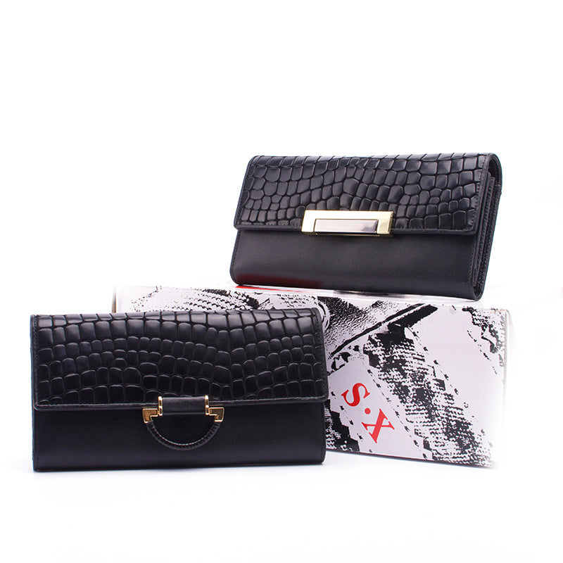 Madajo Women's Leather Long Wallet