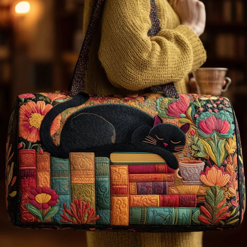 Bolso de Viaje 3D con Estampado de Gatos | Bolso Acolchado Único para Amantes de los Gatos