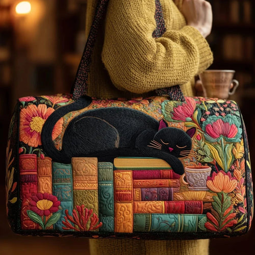 Bolso de Viaje 3D con Estampado de Gatos | Bolso Acolchado Único para Amantes de los Gatos