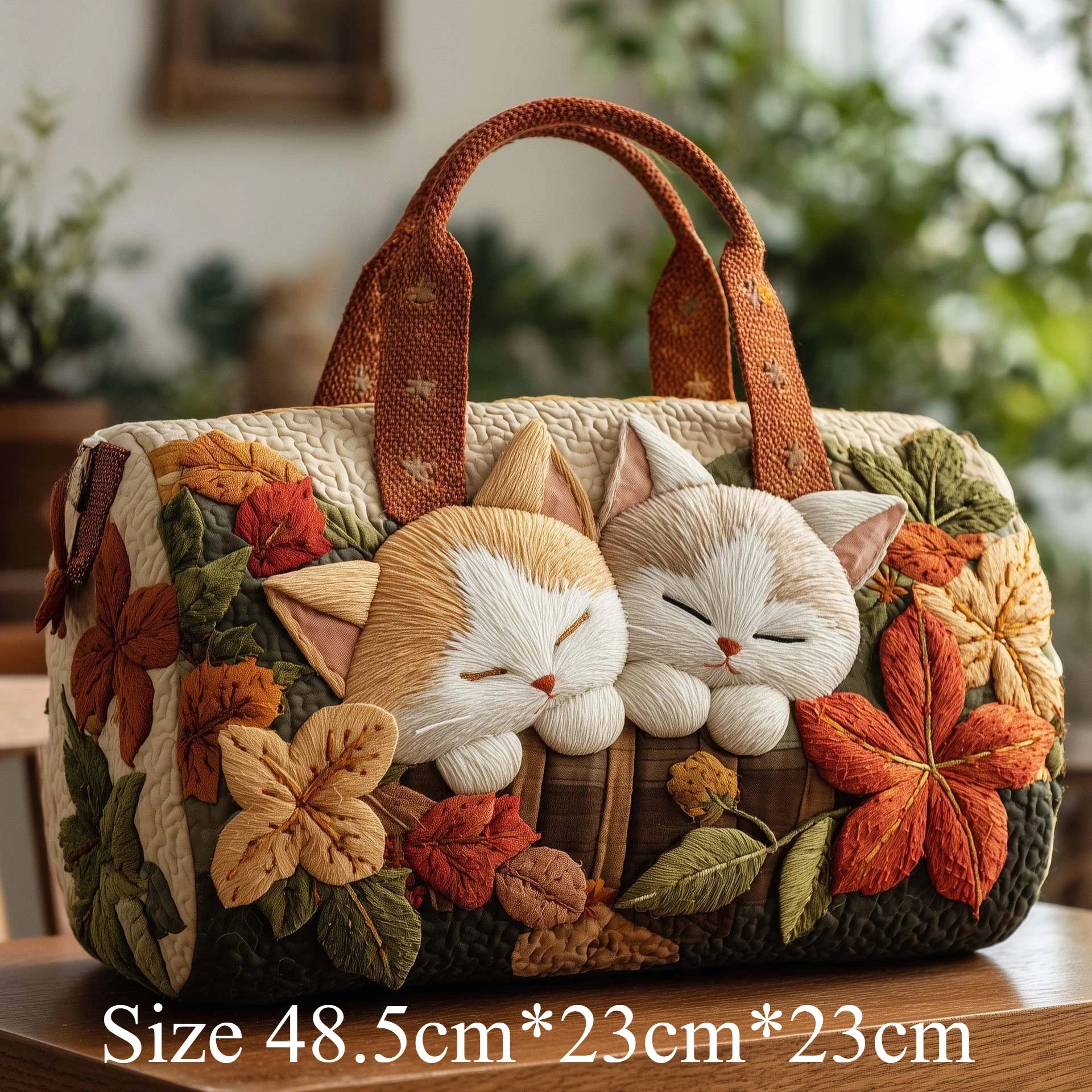 Bolso de Viaje 3D con Estampado de Gatos | Bolso Acolchado Único para Amantes de los Gatos
