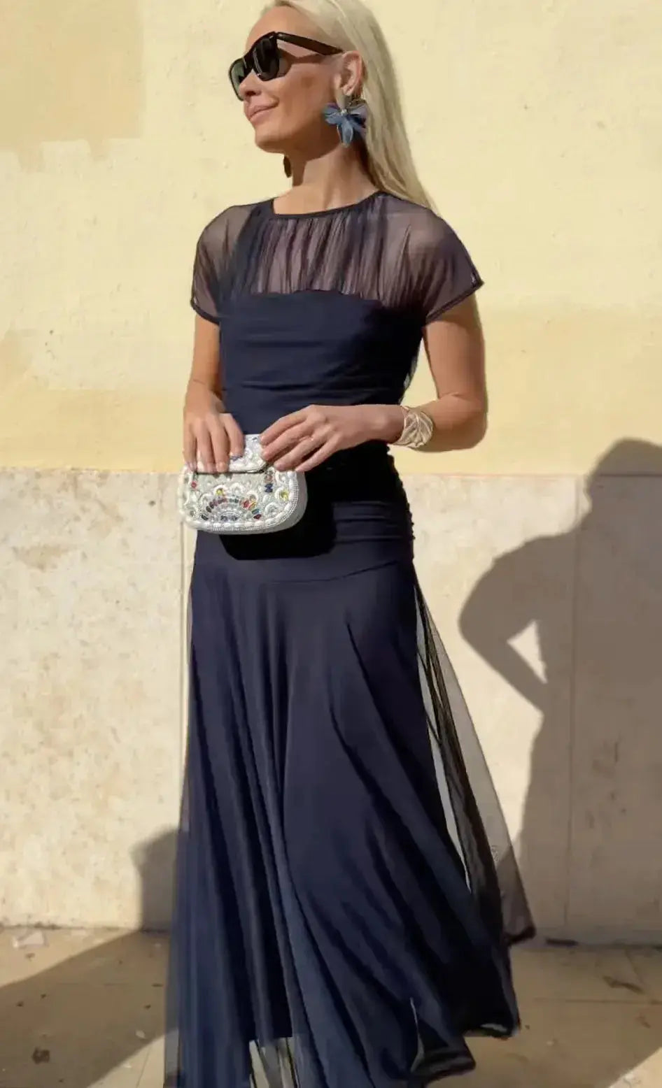 Vestido Casual para Mujer – Diseño A-Line con Manga Corta, Cuello Redondo y Corte Amplio para Verano MaDaJo