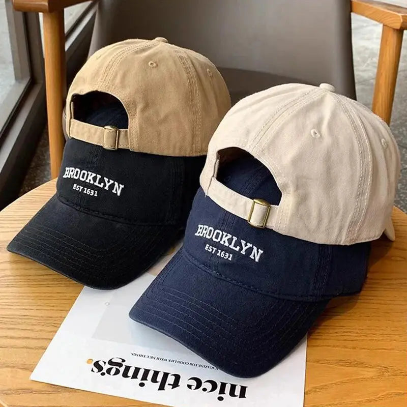 Gorra de Béisbol Unisex con Bordado de Letras Coreanas – Gorra Ajustable Estilo Hip Hop, Streetwear y Deportiva para Hombre y Mujer MaDaJo