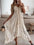 Vestido Largo de Playa Sexy | Vestido de Verano con Encaje y Escote en V para Mujer MaDaJo