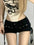 Shorts Mujer con Cordón Estilo Retro Americano – Streetwear. MaDaJo