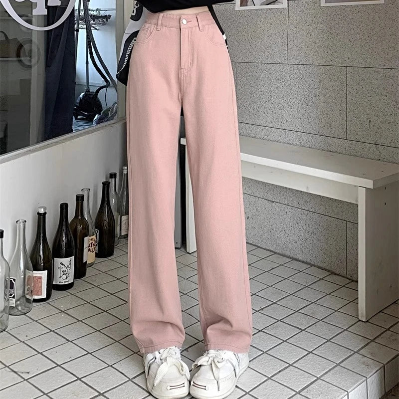Jeans Anchos Vintage para Mujer | Pantalón Denim de Cintura Alta con Diseño Retro y Ajuste Cómodo