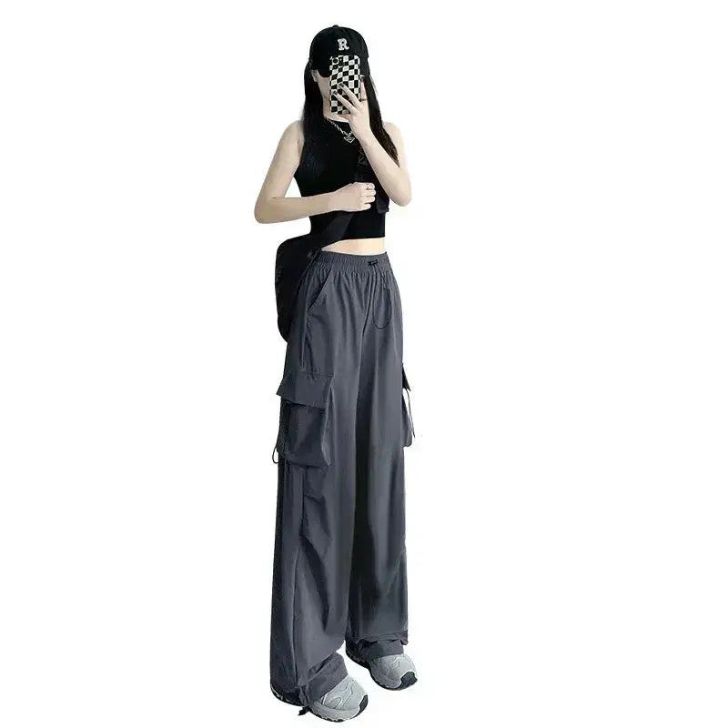 Pantalón Cargo Urbano para Mujer – Diseño Holgado de Cintura Alta con Estilo Streetwear Moderno MaDaJo