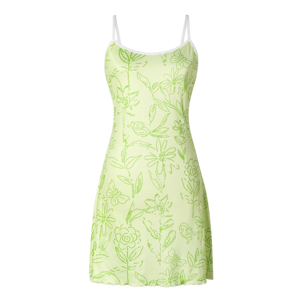 Camisón Sexy para Mujer con Tirantes Finos – Vestido de Dormir Ligero con Volantes y Ajuste Cómodo*