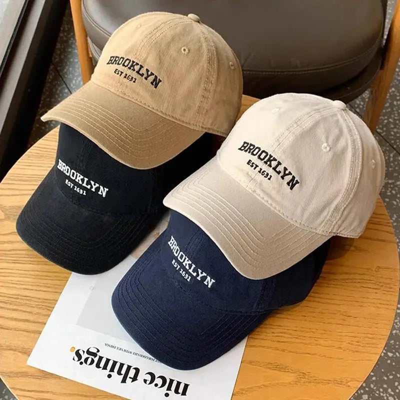 Gorra de Béisbol Unisex con Bordado de Letras Coreanas – Gorra Ajustable Estilo Hip Hop, Streetwear y Deportiva para Hombre y Mujer MaDaJo