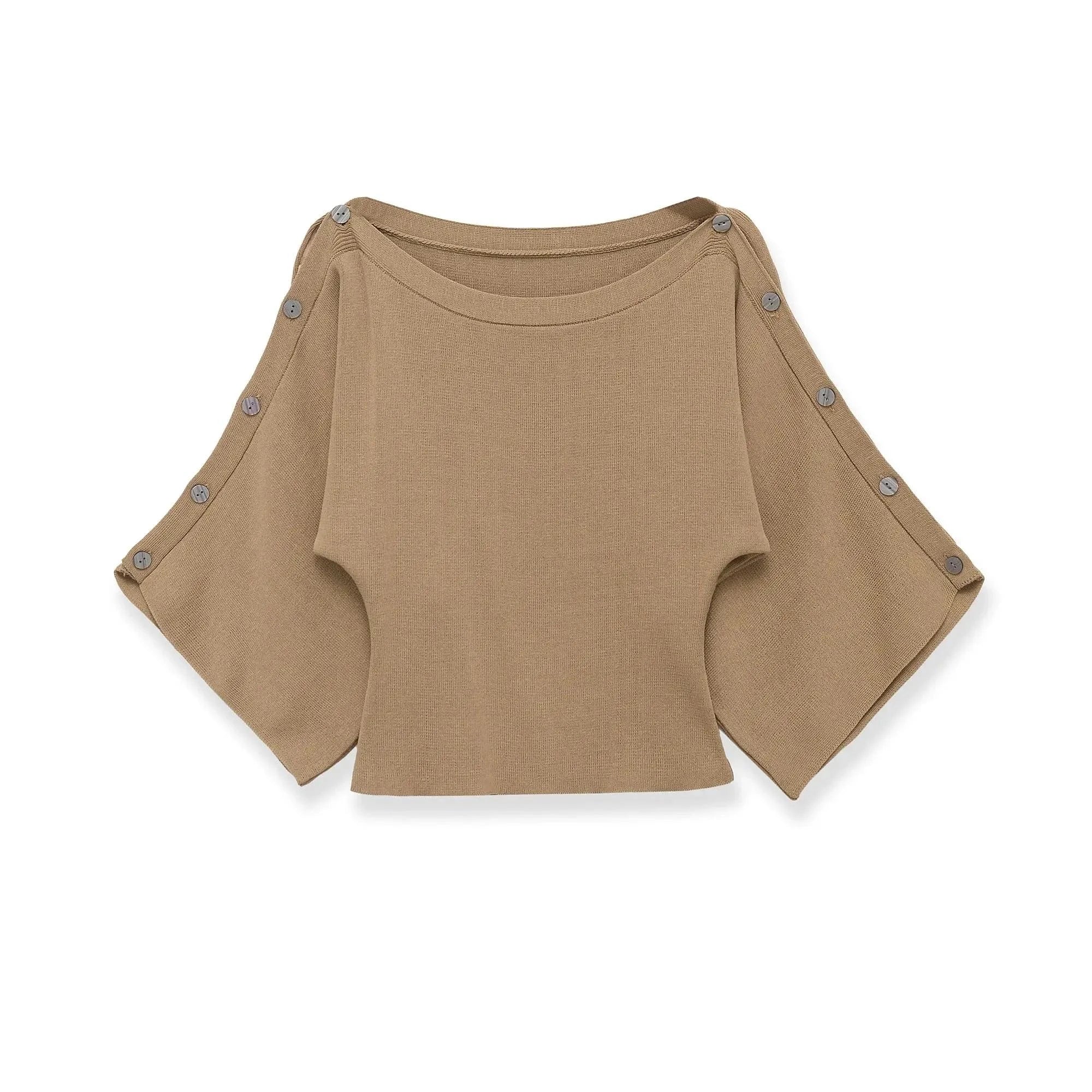 Suéter Slim Mujer Cuello Redondo Estilo Y2K Streetwear. MaDaJo