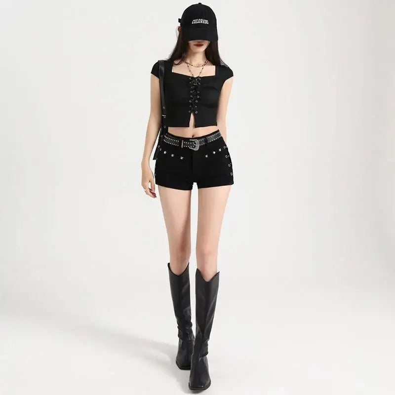 madajo-y2k-low-waist-denim-shorts