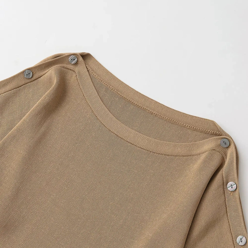 Suéter Slim Mujer Cuello Redondo Estilo Y2K Streetwear.