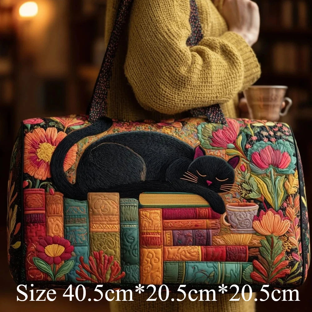 Bolso de Viaje 3D con Estampado de Gatos | Bolso Acolchado Único para Amantes de los Gatos